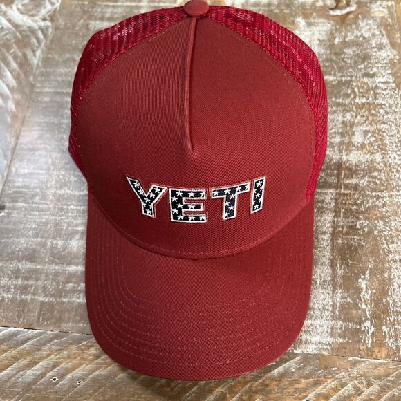 Yeti Stars New Trucker Hat 4Th Of July Limited Edition 2023‎ Red - Picture 1 of 4